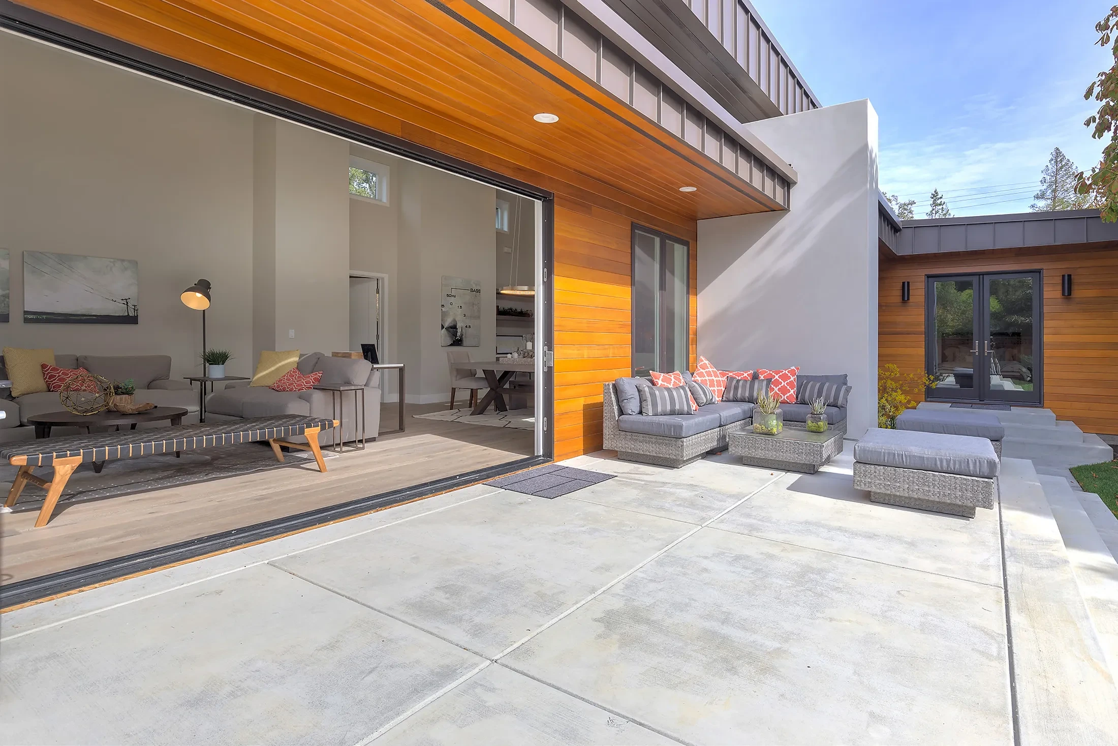 Nevada by GHG Builders — patio with the living space opened to the outside