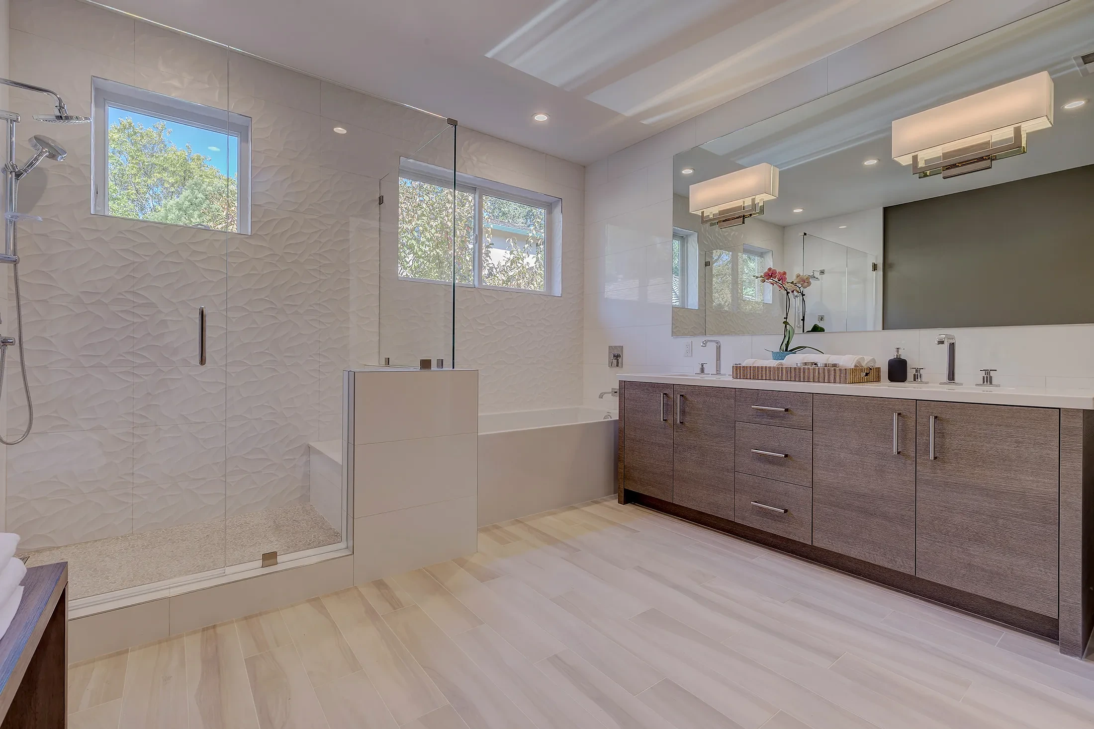 Nevada by GHG Builders — primary bathroom with twin vanities